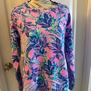Lilly Pulitzer Lilac Rose Beach Comber Pullover
